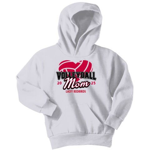 Fan of Mayo Lady Redbirds Volleyball Design 1 on a Port & Co ® - Youth Core Fleece Pullover Hooded Sweatshirt Thumbnail