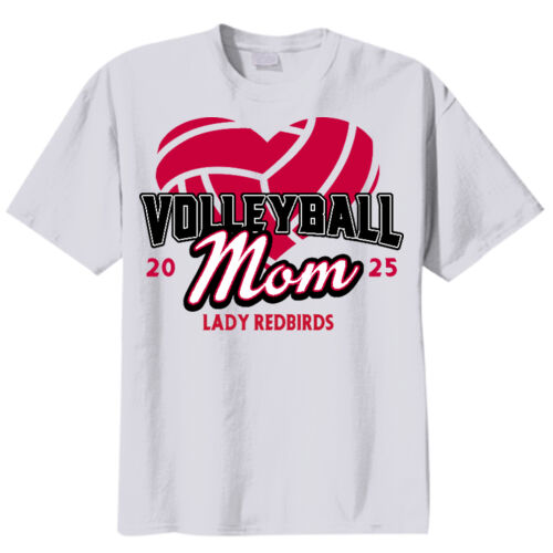 Fan of Mayo Lady Redbirds Volleyball Design 1 on a Port & Co ® 50/50 - Youth Core Blend Tee Thumbnail