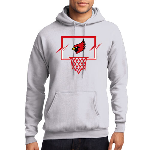 Fan of Mayo Redbirds Basketball Design 4 on a Port & Co ®  - Core Fleece Pullover Hooded Sweatshirt Thumbnail