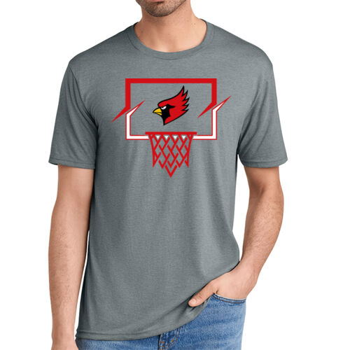 Fan of Mayo Redbirds Basketball Design 4 on a District ®  - Perfect Tri ® Tee Thumbnail
