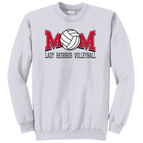 Fan of Mayo Lady Redbirds Volleyball Design 2 on a Port & Co ® - Core Fleece Crewneck Sweatshirt Thumbnail