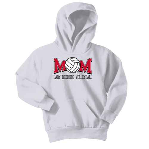 Fan of Mayo Lady Redbirds Volleyball Design 2 on a Port & Co ® - Youth Core Fleece Pullover Hooded Sweatshirt Thumbnail