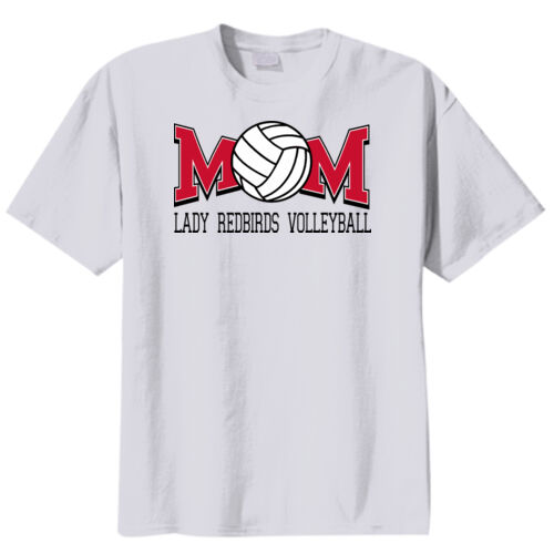 Fan of Mayo Lady Redbirds Volleyball Design 2 on a Port & Co ® 50/50 - Youth Core Blend Tee Thumbnail